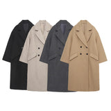 And Winter New Double-Breasted Loose Coat