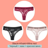 Floral Lace Underpants Women Thong Lingerie Sexy Panties Perspective Underwear Panties Solid Briefs For Female