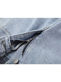 Ripped Jeans Shorts Women Belt Chain High Waist Denim Shorts Female Summer Chic Streetwear Stylish Sexy Hot Shorts