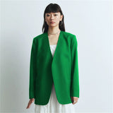 Suit Spring And Autumn New Cushion Shoulder Leisure Fashion Temperament Slim Thin Professional Gray Small Suit
