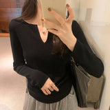 Knitted Sweater For Girls In Autumn And Winter, The New Style Is Chic And Beautiful, With A Slim Bottomed Sweater In The