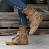 New Sweet Bohemian Leisure Fairy Shoes Fashion Short-Barrel Tassel Boots Online Celebrity Short Boots Children's