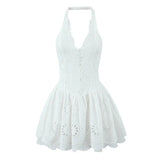 Autumn Women's Lace Embroidery Hanging Neck Repair