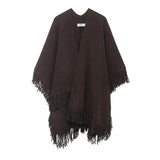 Autumn New Women's Wear Collar Single Buckle Buckle Bat Long-Sleeved Pocket Coat