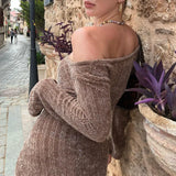 Vintage Chenille Long Sleeve Mini DressOutfit