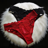 Women's Underwear Lace Hollow Out Panties Cross Bandage Seamless Underpant Low Waist Lingerie Seduction Sex