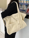 Vintage Wash Large Shoulder Bag- Outfit