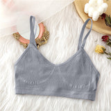 Seamless Women Bra Tank Tops Underwear Women Adjustable Shoulder Strap Wire Free Bralette Female Lingerie Brassiere