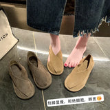 Baotou Hollow Beach Sandals Women's Summer French Retro Flat Bottom Wear Bag And Cool Slippers