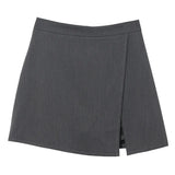 Irregular A-Word Fork High-Waist Skirt Short Skirt Women's Korean Dress Dress Dress