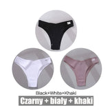 Sexy Women's Panties Cotton Brazilian Underwear Women V Waist Women's Thong Female Underpants Intimate Lingerie