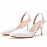Cm Light-Mouthed Pointed Sandals White Fine Heel Size Wedding Shoes Wedding Dress Wedding Shoes Wedding