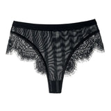 Women Sexy Underwear High Waist Lace Briefs Breathable Floral Translucent Panties for Female Bikini Underpanty High
