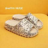 Indoor Home Bathroom Slides Thick EVA Bottom Sole Summer Couple Cute Cartoon Non-Slip Shoes Soft Flat