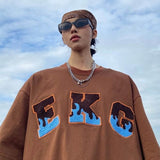 Embroidery Woman Tshirts High Street Harajuku Retro Y2k Top Loose Casual All-match Thin Y2k Aesthetic Clothing