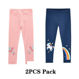 Girl Leggings Trousers Kids Pants Elastic Waistband Girls Pants Skinny Print Cartoon Unicorn Children Leggings