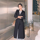 Woman 2025 Korean Version Of The New Spring And Autumn British Wind In The Long-Term Popular Red Coat
