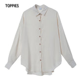 2021 Women Two Piece Set Casual Shirt Office Lady Long Sleeve Blouse Chic Elastic Waist Summer Long Trousers