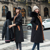 2021 New Winter Jacket Women Coat Removable Long Fashion Hooded Warm Parkas Female Thick Fur Liner Winter Coat