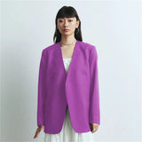 Suit Spring And Autumn New Cushion Shoulder Leisure Fashion Temperament Slim Thin Professional Gray Small Suit