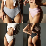Women High Waist G-string Thongs Seamless Women Panties Cotton T-back Female Underwear Bikinis Lingerie Thongs