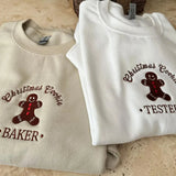 Christmas Cookie Embroidered Sweatshirt- Outfit