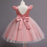 Summer Baby Girl Christening Gown Lace Sequined Dresses Fashion Newborn Girls Clothes 1 2 Years Birthday Clothes Party