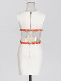 Gentle Style Dress Women 2025 Spring New Fashion Temperament Fresh Sweet Sleeveless Diamond Short A