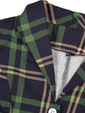Plaid Print Retro Vintage Rockabilly Dress 50s Oversized Office Casual Shirt Robe Cotton Checked Midi Tunic Party