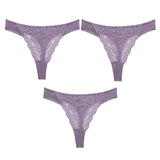 Sexy Lace G String Women's Thong Low-Waist Female Underpant Hollow Out Breathable Cotton Seamless G-String Underwear