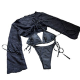 2023 New Special Mesh Three-Piece Swimsuit Sexy
