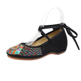 Zingj Lace Dance Shoes Beef Tendon Embroidered Summer Sandals Single Shoes