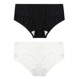 2PCS/Set Women's Panties Cotton Underwear Seamless Plus Size Briefs Low-Rise Soft Panty Women Underpants Female