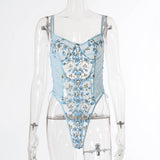 Teddy lingerie Sexy Underwear Erotic Corset Lace Mesh Sleepwear Nightwear Embroidered strap one-piece sexy