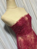 Sheer Lace Layered Strapless Midi Dress- Outfit