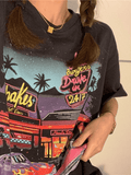 Motel Graphic Short Sleeve Tee- Outfit