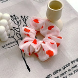 Star Chiffon Hair Scrunchies Women Elastic Rubber Hair Bands Girl Ponytail Holder Hair Ties Ropes Hair Accessories