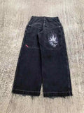 Zingj Hiphop New Spring Hip-Hop Style Straight Jeans With Loose Broad Legs 211-1-Outfit