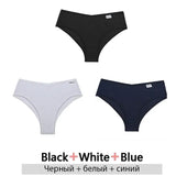 3PCS/Set Cotton Brazilian Panties Woman 2021 Female Panties Lingerie Sexy Thongs Woman Brazilian Pantys Plus Size