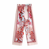 Totem Floral Print Women Shirt Hot Shorts Casual Sets 2021 Spring Summer Single Breasted Chic Female Clothes