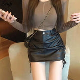 Skirts Women Slim All-match Summer Vintage Ulzzang A-line Retro Sexy Female Students Mini Party Fit Юбка Женская