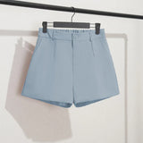 Shorts Women's Black Summer Thin 2025 New Loose High-Waist A Word Casual Broad-Legged Orange