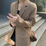 Zingj Jacket Female 2024 Spring And Autumn Web Red New Autumn Dress Korean Version Loose Suit Pink Blazer Jacket