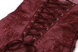 Red Lace Sheer Removable Sleeve And Lace Up Midi Dress- Outfit
