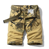 New Summer Overalls Shorts Men Cool Camouflage Summer Hot Sale Cotton Casual Men Shorts Striped 5-Point