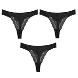 Sexy Lace G String Women's Thong Low-Waist Female Underpant Hollow Out Breathable Cotton Seamless G-String Underwear
