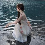 Zingj Acid Halter Dress Dress Spring And Summer High-End Delicate Vacation Fairy Gauze
