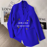 Zingj Spring And Autumn Outfit Fried Street Loose Leisure Versatile Autumn Suit Jacket Female Korean Black Suit