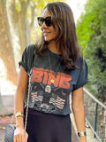 Graphic Rock Tee Women Summer Cotton Casual Loose T-Shirt 2021 Fashion Streetwear Tshirt