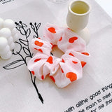Star Chiffon Hair Scrunchies Women Elastic Rubber Hair Bands Girl Ponytail Holder Hair Ties Ropes Hair Accessories